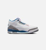 Air Jordan 3 Retro OG True Blue Mens Lifestyle Shoe - White/Varsity Red/True Blue/Cement Grey/Anthracite Free Shipping