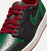 Air Jordan 1 Low OG Gorge Green Womens Lifestyle Shoe - Black/Gorge Green/Varsity Red/Sail