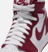 Air Jordan 1 Retro High OG Artisanal Red Grade School Lifestyle Shoe - White/Team Red