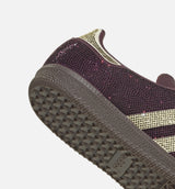 Samba OG Rhinestone Womens Lifestyle SHoe - Maroon/Gold