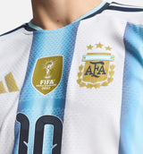 Argentina 26 Home Messi Authentic Mens Jersey - White/Icey Blue/Light Blue