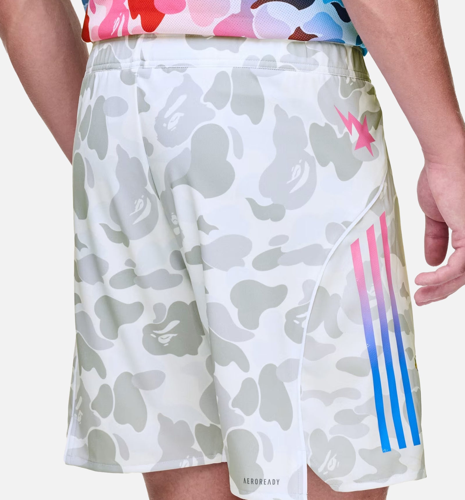 adidas KB2205 Bape FB Soccer Mens Shorts - White – ShopNiceKicks.com
