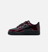Air Force 1 Low Patent Burgundy Crush Mens Lifestyle Shoe - Black Spruce/Burgundy Crush/Black
