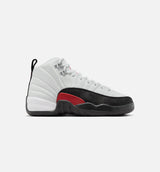 Air Jordan 12 Retro Taxi Flip Grade School Lifestyle Shoe - White/Gym Red/Black