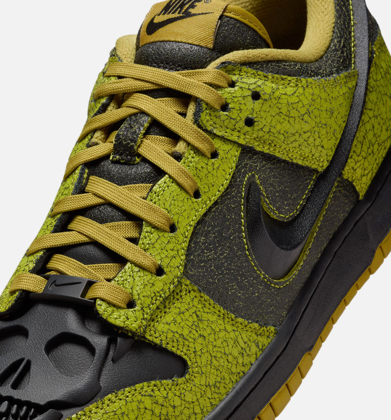 Dunk Low Halloween Skull Mens Lifestyle Shoe - Bright Cactus/Black/Green Curry