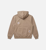 Flowers Mens Hoodie - Brown