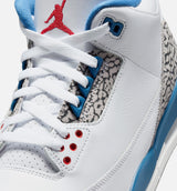 Air Jordan 3 Retro OG True Blue Mens Lifestyle Shoe - White/Varsity Red/True Blue/Cement Grey/Anthracite Free Shipping