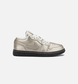 Air Jordan 1 Low SE Metallic Zinc Womens Lifestyle Shoe - Metallic Zinc/Summit White/Velvet Brown/Metallic Zinc