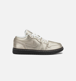 JORDAN HQ3529-099
 Air Jordan 1 Low SE Metallic Zinc Womens Lifestyle Shoe - Metallic Zinc/Summit White/Velvet Brown/Metallic Zinc Image 0