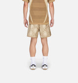 CLOT Heritage Print By Edison Chen Mens Short - Warm Sandstone