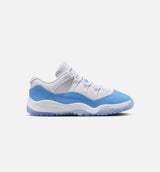 Air Jordan 11 Retro Low University Blue Preschool Lifestyle Shoe - White/University Blue/Black Free Shipping