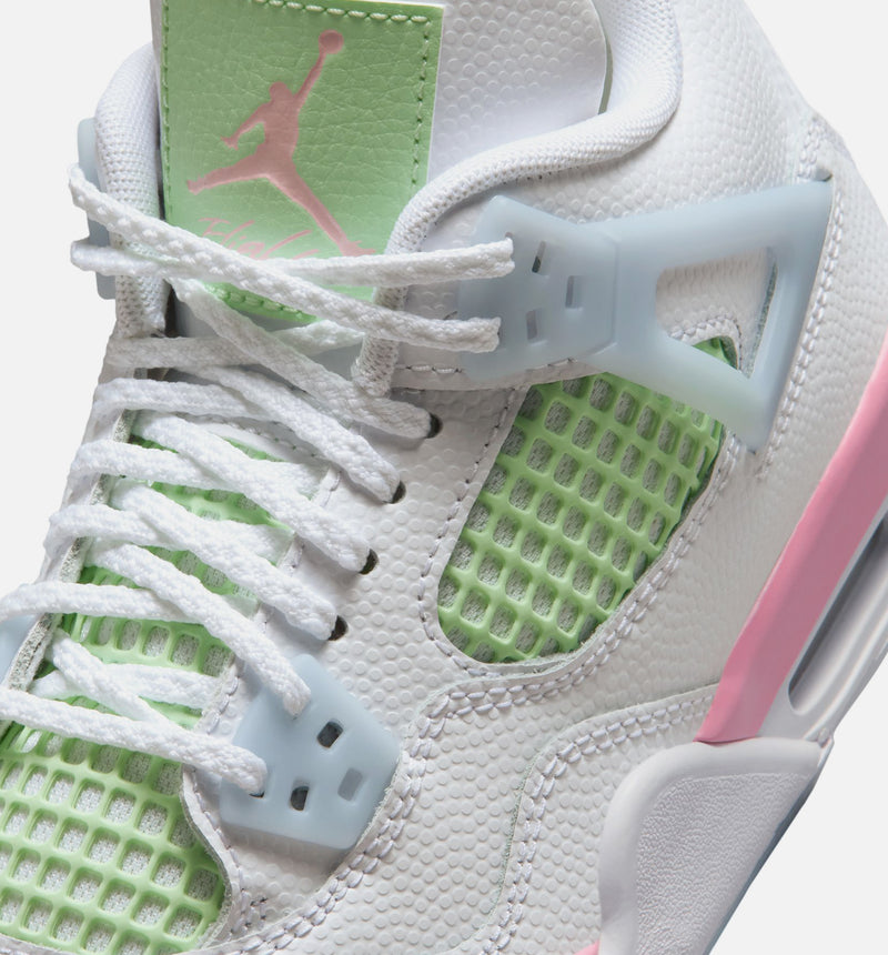 Jordan IB7068-100 Air Jordan 4 Retro Medium Soft Pink Grade School ...