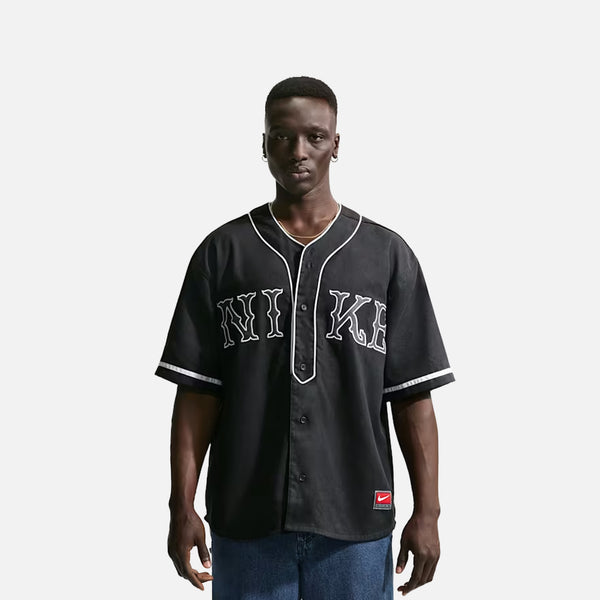 NIKE ナイキ ユニフォーム Nike IF2229-010 Life Vintage Sport Mens Jersey - Black/White