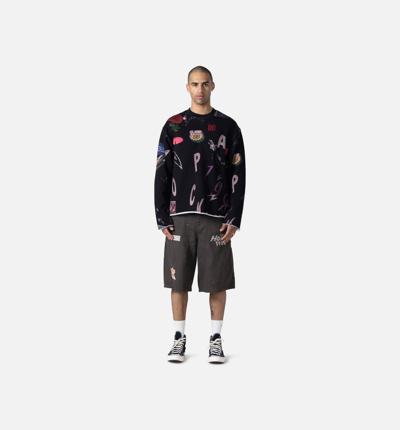 Twill Carpenter Mens Shorts - Black