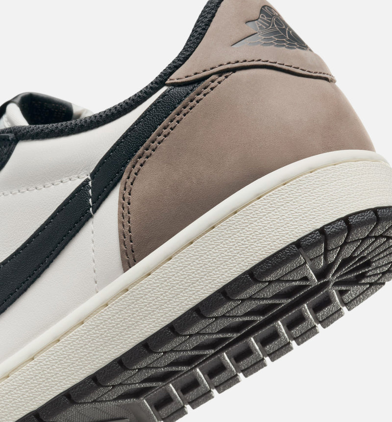 Air Jordan 1 Retro Low Mocha Mens Lifestyle Shoe - Sail/Black/Dark Mocha