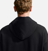 Solo Swoosh Fleece Pullover Mens Hoodie - Total Black/Sail