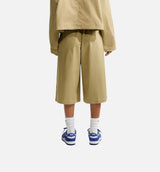 Sportswear Oversized Mid Rise Parachute Womens Shorts -  Parachute Beige/Parachute Beige