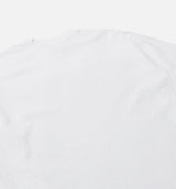 Star Logo Photo Mens Short Sleeve Shirt - White