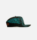 San Jose Sharks Flames 9Fifty Snapback Mens Hat - Black/Teal
