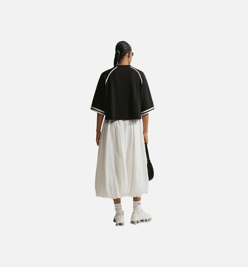 Nike IF0340-010 Oversized Drop Shoulder Womens Short Sleeve Shirt