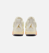 Air Jordan 4 Retro Birds of Paradise Womens Lifestyle Shoes - Coconut Milk/Metallic Gold/Muslin/Bright Mango/Sundial/Black