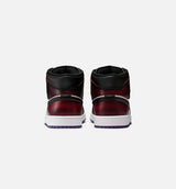 Air Jordan 1 Mid SE Mens Lifestyle Shoe - True Red/White/Court Purple/Black