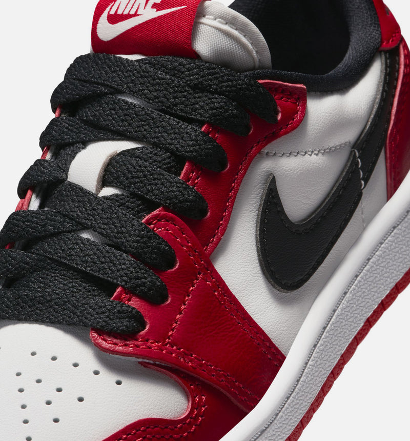Air Jordan 1 Retro Low OG Chicago Preschool Lifestyle Shoe - Varsity Red/Black/Summit White