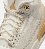Air Jordan 3 Retro Sail and Pale Ivory Womens Lifestyle Shoe - Sail/Team Gold/Pale Ivory/Metallic Gold/Ice
