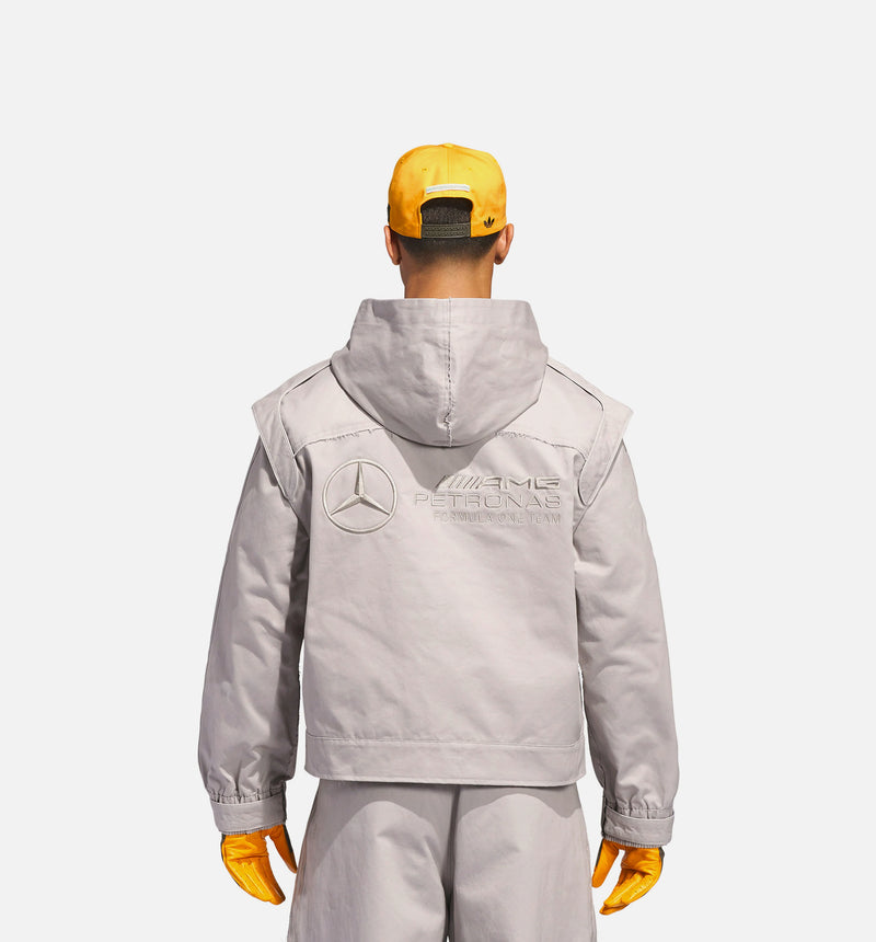 Bad Bunny x Mercedes AMG Petronas F1 Zip Up Mens Jacket - Granite