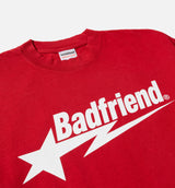 Star Logo Mens Short Sleeve Shirt - Red/White