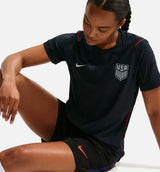 USMNT 2026/27 Match Away Aero Fit Soccer Authentic Womens Jersey -  Dark Obsidian/University Red/Pure Platinum