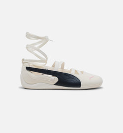 PUMA 40439501
 Speedcat Ballet x Rosé Womens Lifestyle Shoe - Warm White/Puma Black/Frosty Pink Image 0