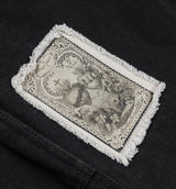 Crosses Patched Denim Mens Pants - Black/White