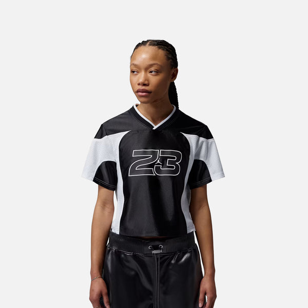 Jordan IF1157-010 Flight Womens Jersey - Black/White