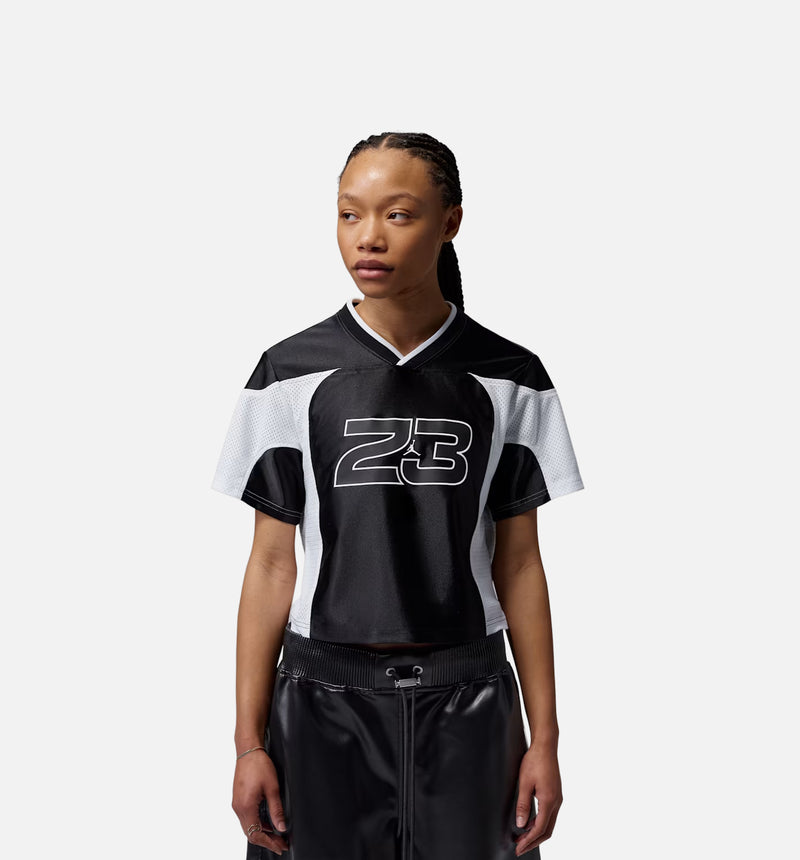 Jordan IF1157-010 Flight Womens Jersey - Black/White