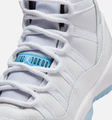 Air Jordan 11 Retro Legend Blue Grade School Lifestyle Shoe - White/Legend Blue/Black Free Shipping