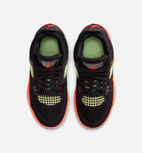 Air Jordan 4 Retro Black Infrared 23 Preschool Lifestyle Shoe - Black/Infrared 23/Bright Mango