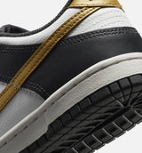 Dunk Low Grade School Lifestyle Shoe - Summit White/Anthracite/Metallic Gold