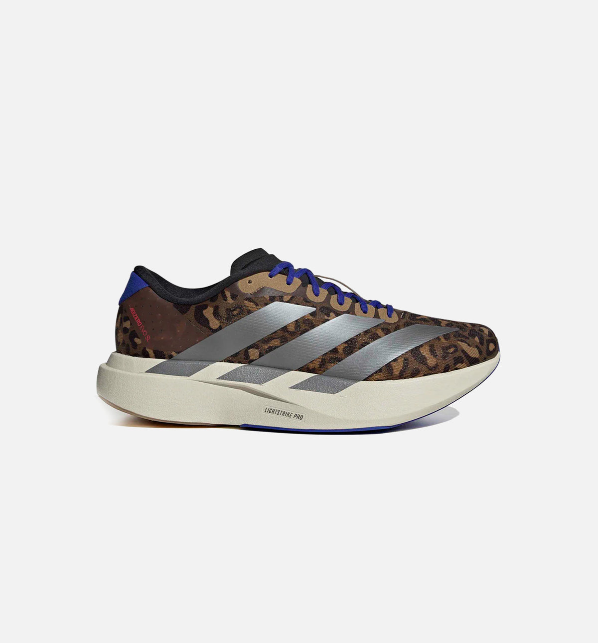 Adidas Adizero Evo SL Leopard Print Running Shoes Men 10.5 Women 11.5 JS4493 adidas JS4493 Adizero Evo SL Leopard Mens Lifestyle Shoe  main image 3