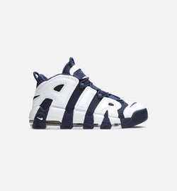 NIKE FQ8182-100
 Air More Uptempo '96 Mens Lifestyle Shoe - White/Midnight Navy/Metallic Gold Image 0