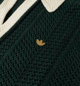 Clot x Adidas Knit Polo Mens Short Sleeve Shirt - Green Night