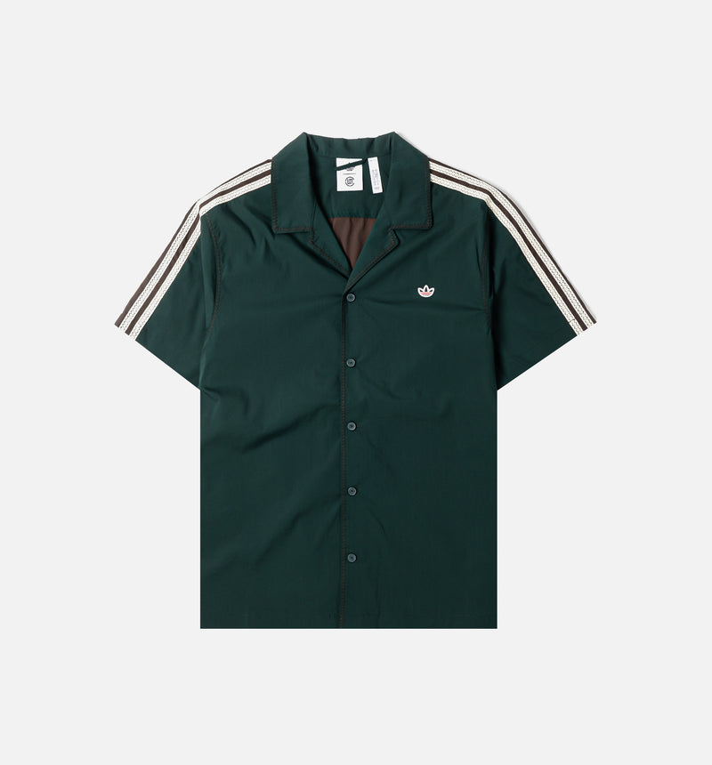 Clot x Adidas Bowling Mens Short Sleeve Shirt - Dark Brown