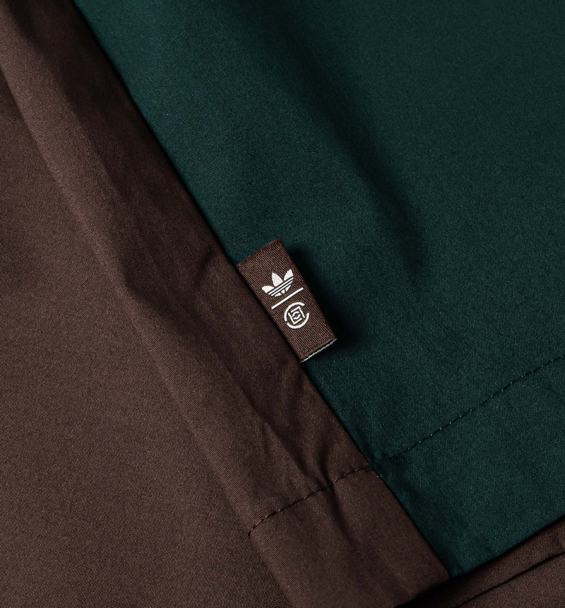Clot x Adidas Bowling Mens Short Sleeve Shirt - Dark Brown