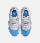 Air Jordan 11 Retro Low University Blue Grade School Lifestyle Shoe - White/University Blue/Black Free Shipping