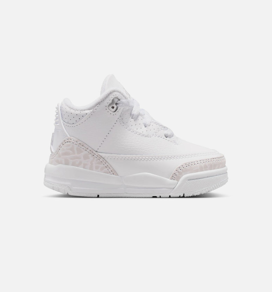 Jordan DM0968-111 Air Jordan 3 Retro White And Silver Infant