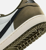 Air Jordan 1 Low OG Medium Olive And Summit White Mens Lifestyle Shoe - Medium Olive/Black/Summit White/Sail