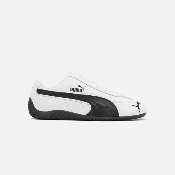 PUMA 40160302 Speedcat Leather Mens Lifestyle Shoe - Black/White