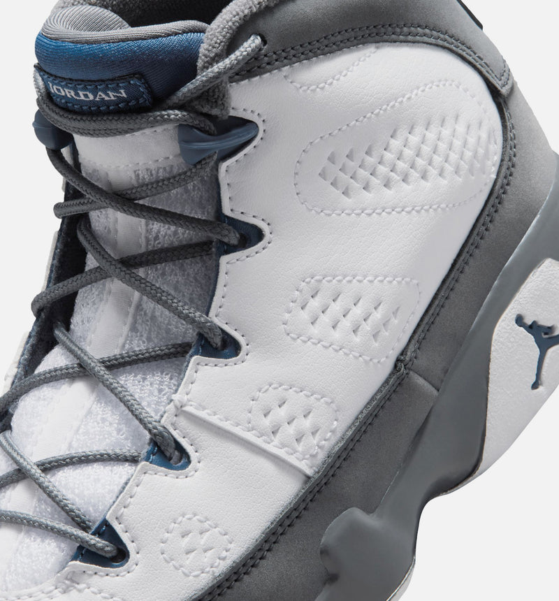 Jordan 401811-100 Air Jordan 9 Retro Flint Grey and French Blue