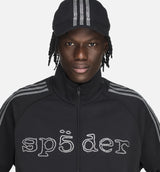 Sp5der Rhinestone Tracktop Mens Jacket - Black