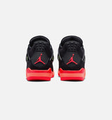 Air Jordan 4 Retro Black Infrared 23 Grade School Lifestyle Shoe - Black/Infrared 23/Bright Mango